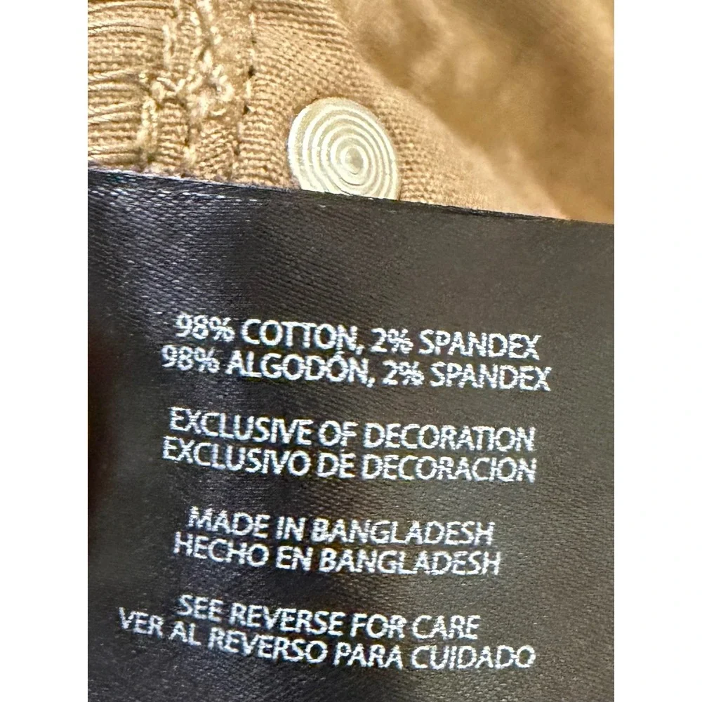 Banana Republic Khaki Chino‎ Pants Men 40x30 (39x27) Slim Cotton Stretch Whisky